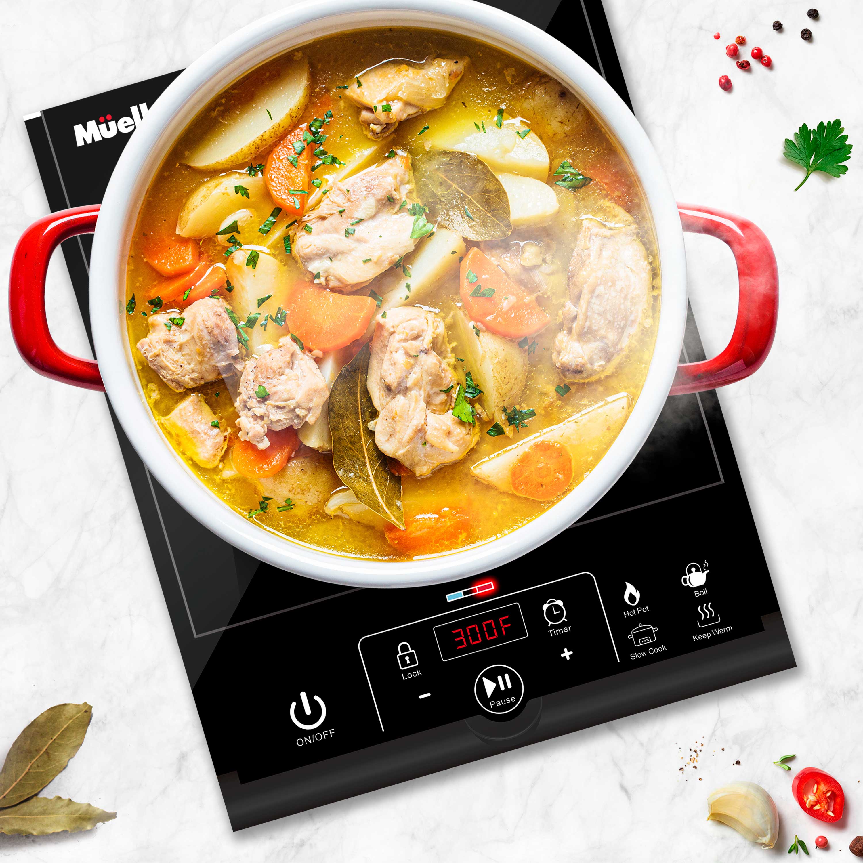Portable Induction Cooktop | Countertop Burner | Mueller – Mueller Home