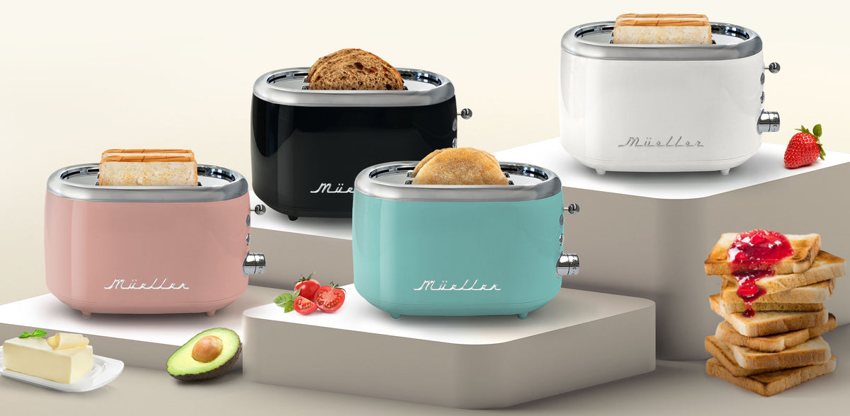 2 & 4 Slice Toasters – Stainless & Retro | Mueller – Mueller Home
