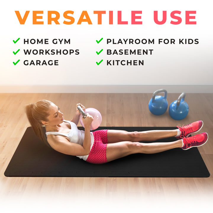 Interlocking Exercise Mat Set, 6 Piece Set