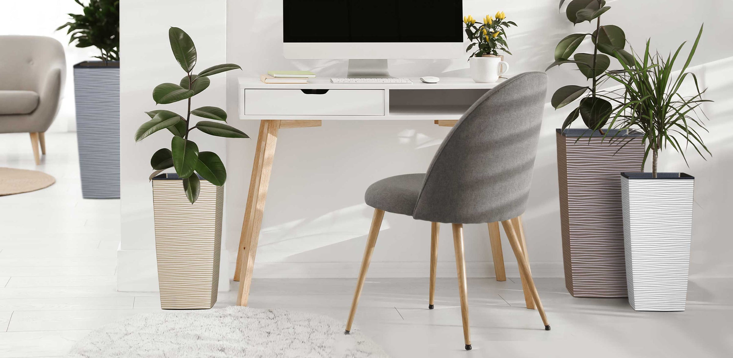 Janska-Mueller Planters in an office design