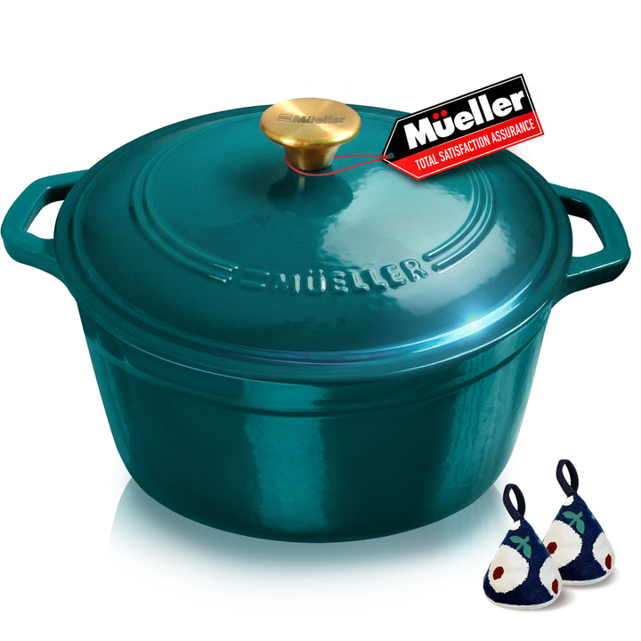 Mueller Dutch Oven pot in colour Emerald 
