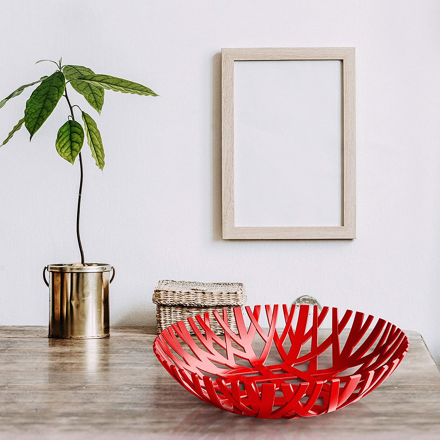 Mullearhome_Decorative Fruit Bowl – Red-1