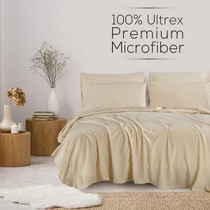 muelleraustria_6PC Bed Sheet Cream King size-1