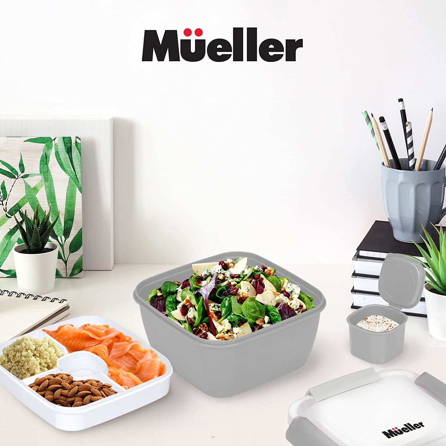 muellerhome_Salad -Container -with -3 -Compartments – Grey-5