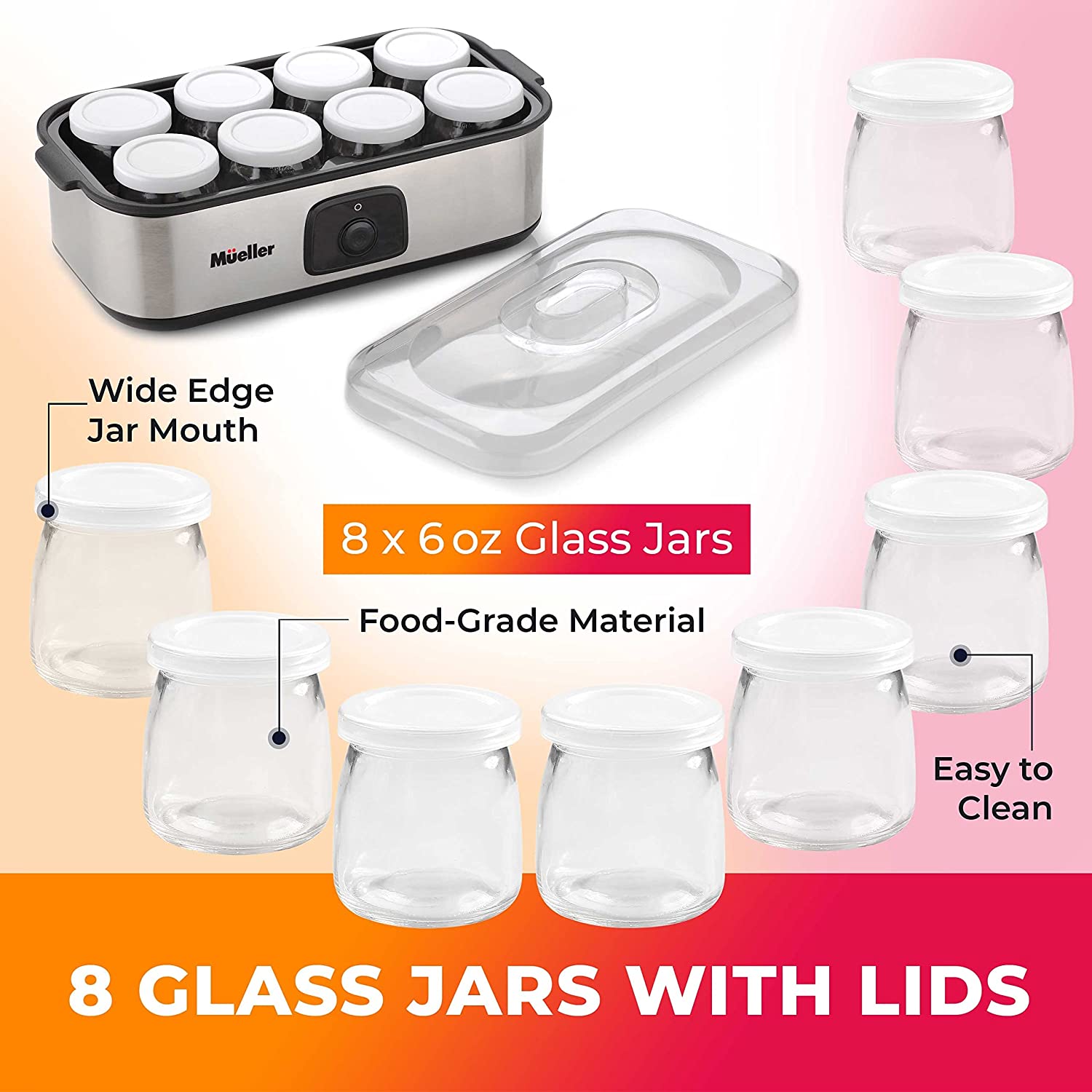 Glass shop yoghurt maker