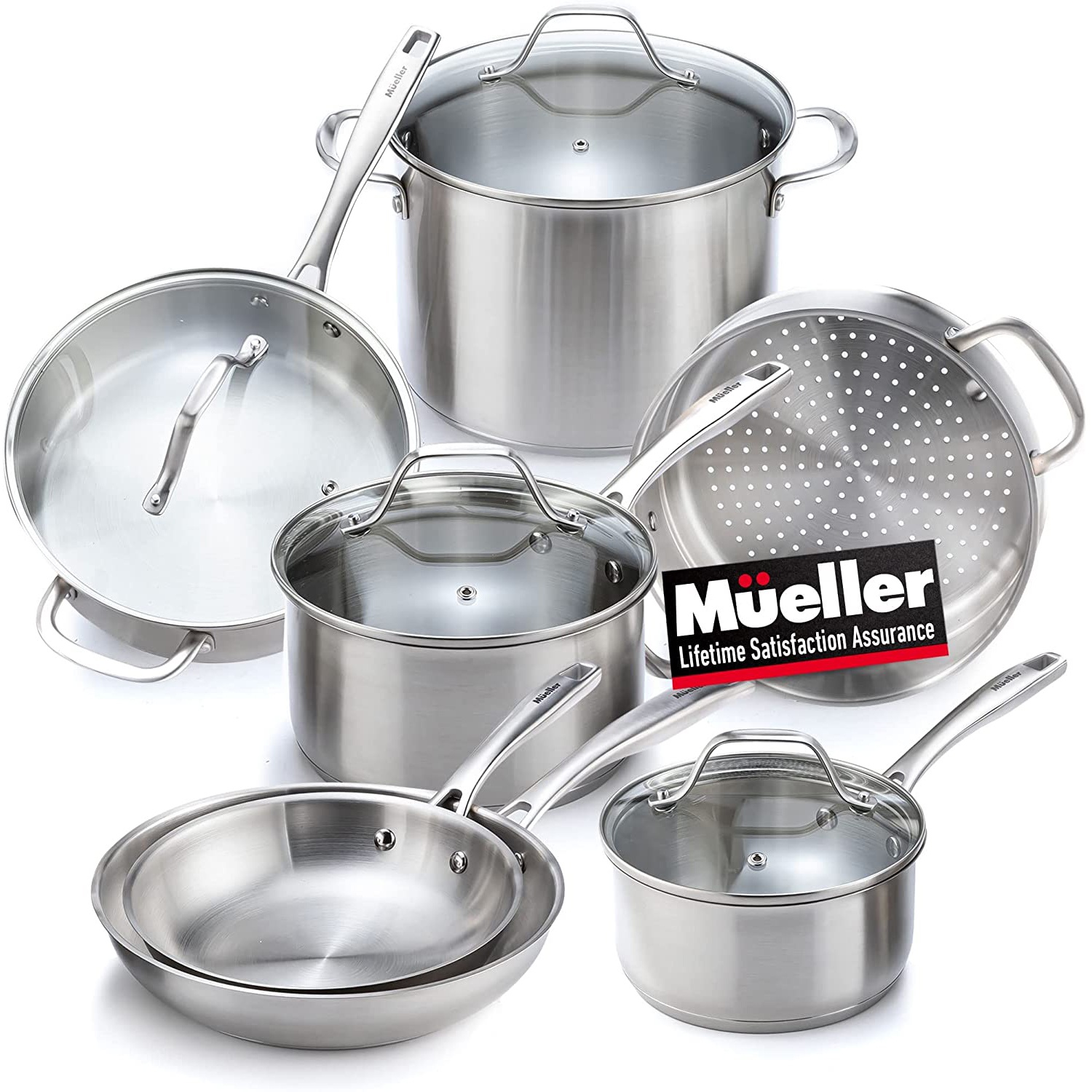 Ultra-Clad Pro Stainless Steel 11-Piece Cookware Set 