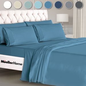 muelleraustria_6PC-Bed-Sheet-Denim-California-King-size